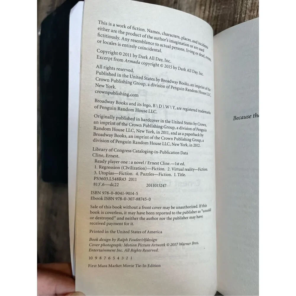 Ready Player One paperback book & Ready Player Two hard cover book -  Ernest Cli